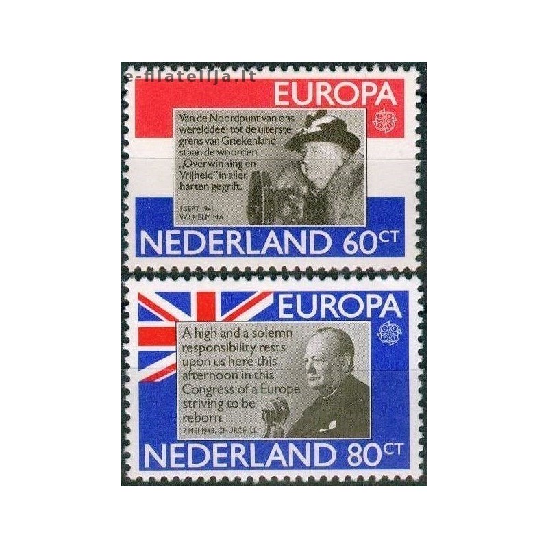 5x Netherlands 1980. Europa CEPT wholesale