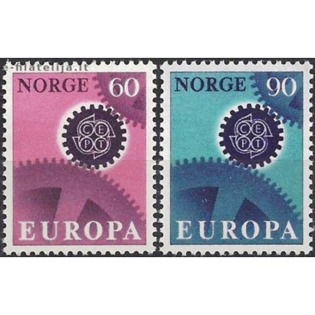 10x Norvegija 1967. Europa CEPT išpardavimas