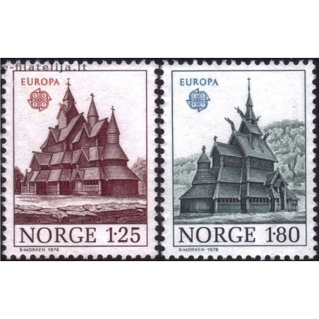 10x Norvegija 1978. Europa CEPT išpardavimas