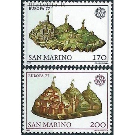 10x San Marinas 1977. Europa CEPT išpardavimas