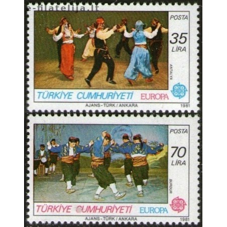 10x Turkey 1981. Europa CEPT wholesale