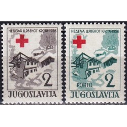 Yugoslavia 1956. Red Cross...