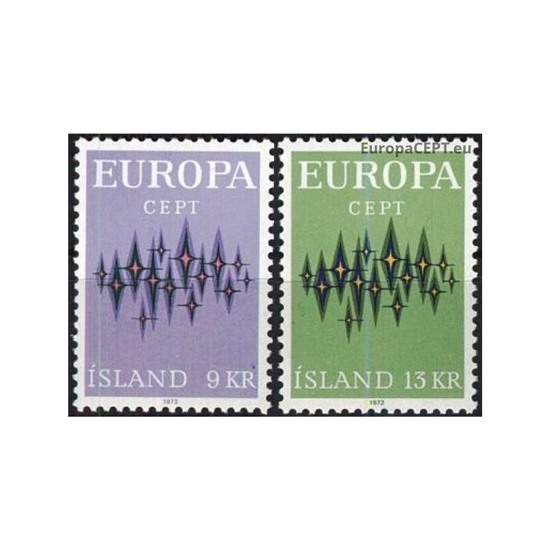 Iceland 1972. Europa CEPT