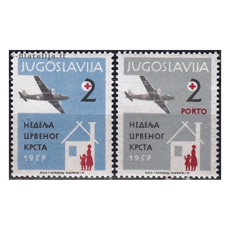 Yugoslavia 1957. Red Cross (charity issues)
