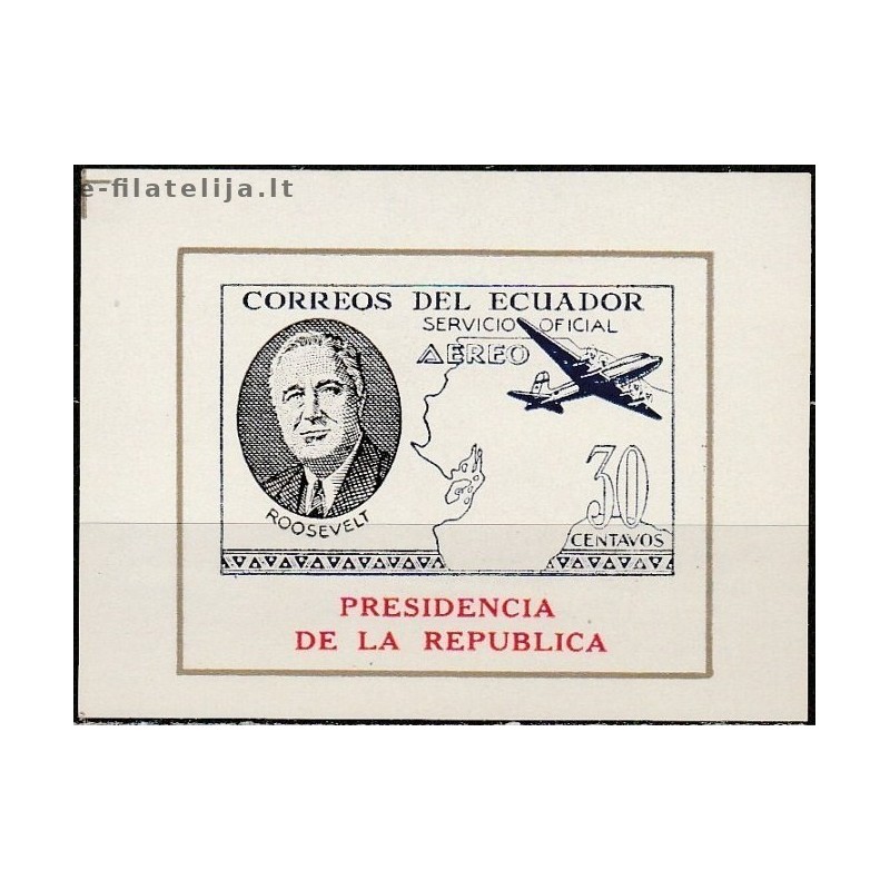 5x Ekvadoras 1949. Išparduodami ženklai