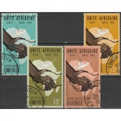 5x Guinea 1963. Wholesale lot (History)