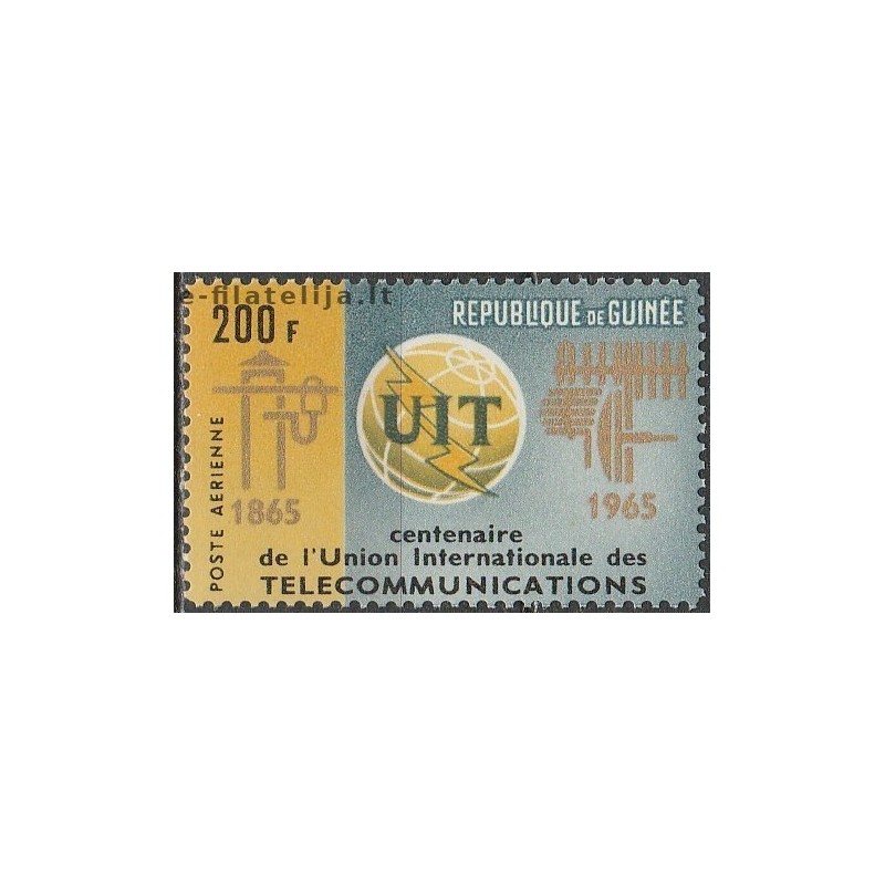 10x Guinea 1965. Wholesale lot (Communications)