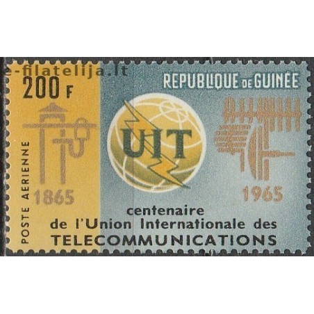 10x Guinea 1965. Wholesale lot (Communications)