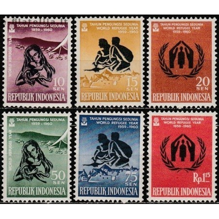 10x Indonezija 1960. Išparduodami ženklai