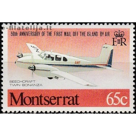 10x Montseratas 1981. Išparduodami ženklai