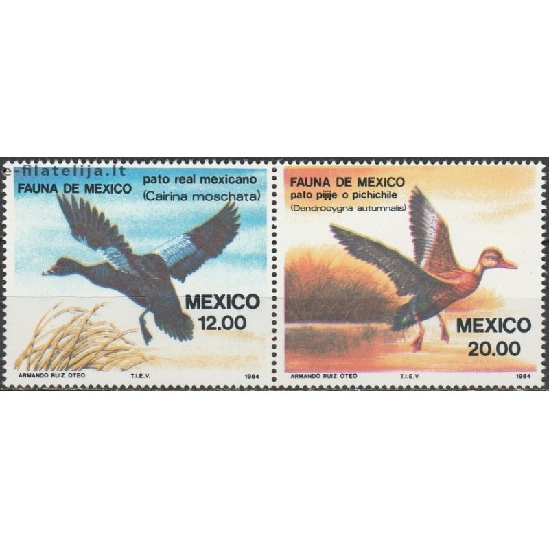 5x Mexico 1984. Wholesale lot (Birds)