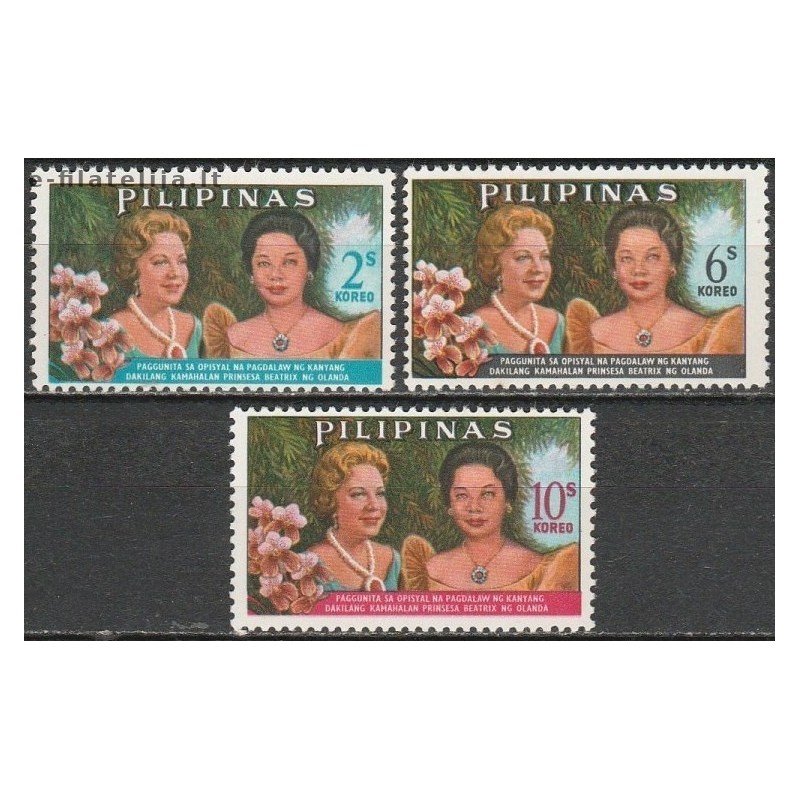 10x Philippines 1965. Wholesale lot (Princess of Netherlands Beatrix)