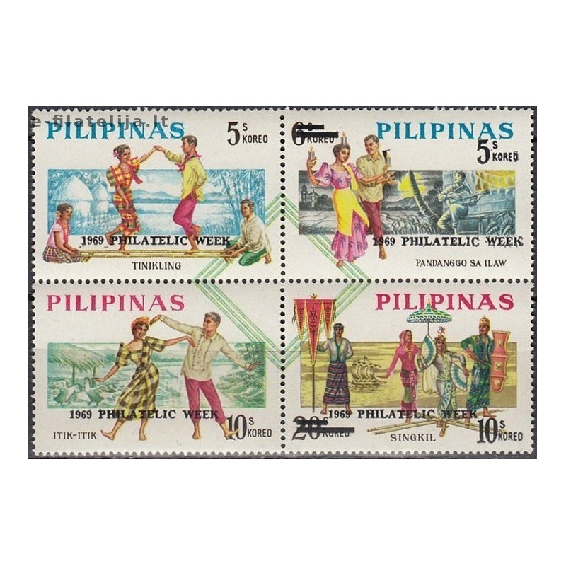 10x Filipinai 1969. Išparduodami ženklai