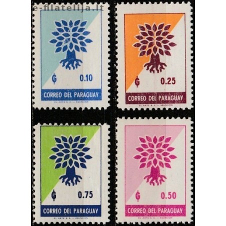 10x Paragvajus 1961. Išparduodami ženklai