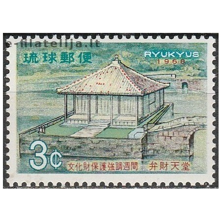 10x Ryukyu Islands 1968. Wholesale lot (Architecture)