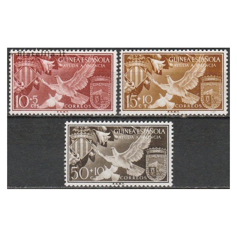 10x Ispanijos Gvinėja 1958. Išparduodami ženklai