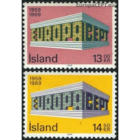 Iceland 1969. EUROPA & CEPT on Symbolic Colonnade