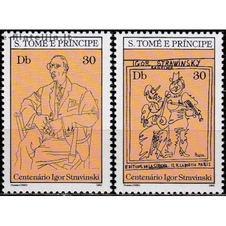 5x San Tomė ir Prinsipė 1982. Išparduodami ženklai