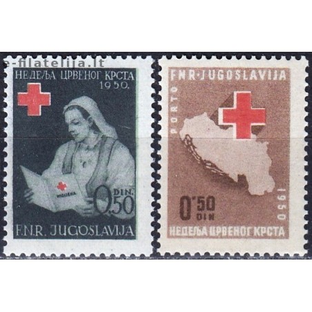 10x Jugoslavija 1950. Išparduodami ženklai
