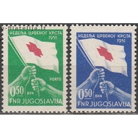 10x Jugoslavija 1951. Išparduodami ženklai