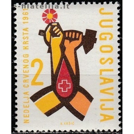 10x Yugoslavia 1961. Wholesale lot (Red Cross)