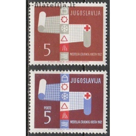 10x Jugoslavija 1962. Išparduodami ženklai