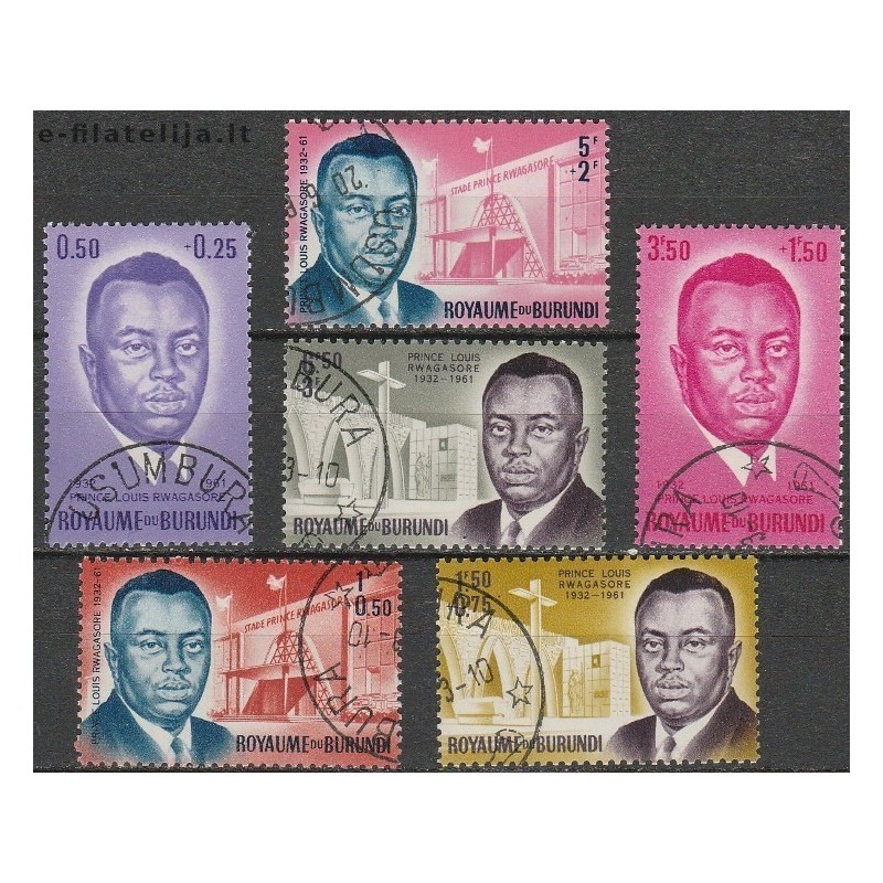 10x Burundi 1963. Prince Louis Rwagasore (wholesale)