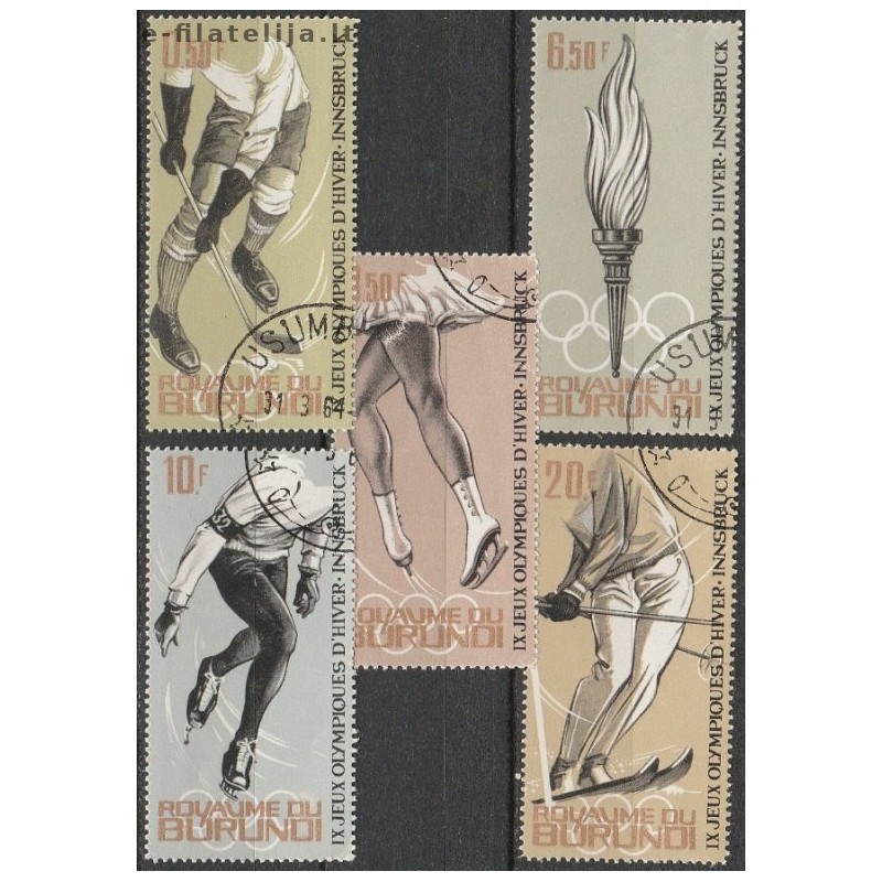 10x Burundi 1964. Winter Olympic Games Innsbruck (wholesale)