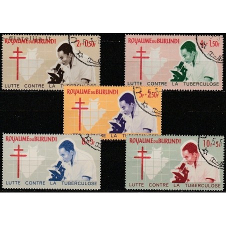 10x Burundi 1965. Anti-TB campaign (wholesale)