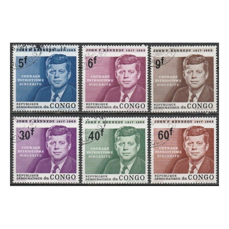 10x Congo (Kinshasa) 1964. John Fitzgerald Kennedy (wholesale)