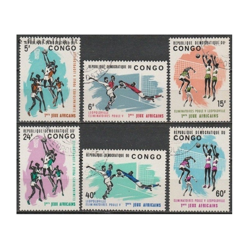 10x Congo (Kinshasa) 1965. Sports (wholesale)