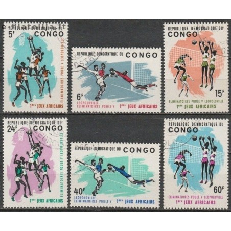 10x Congo (Kinshasa) 1965. Sports (wholesale)