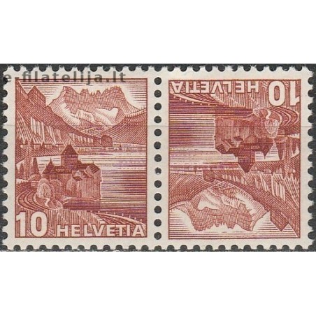 10x Šveicarija 1942. Gamtovaizdžiai, kalnai (išpardavimas)
