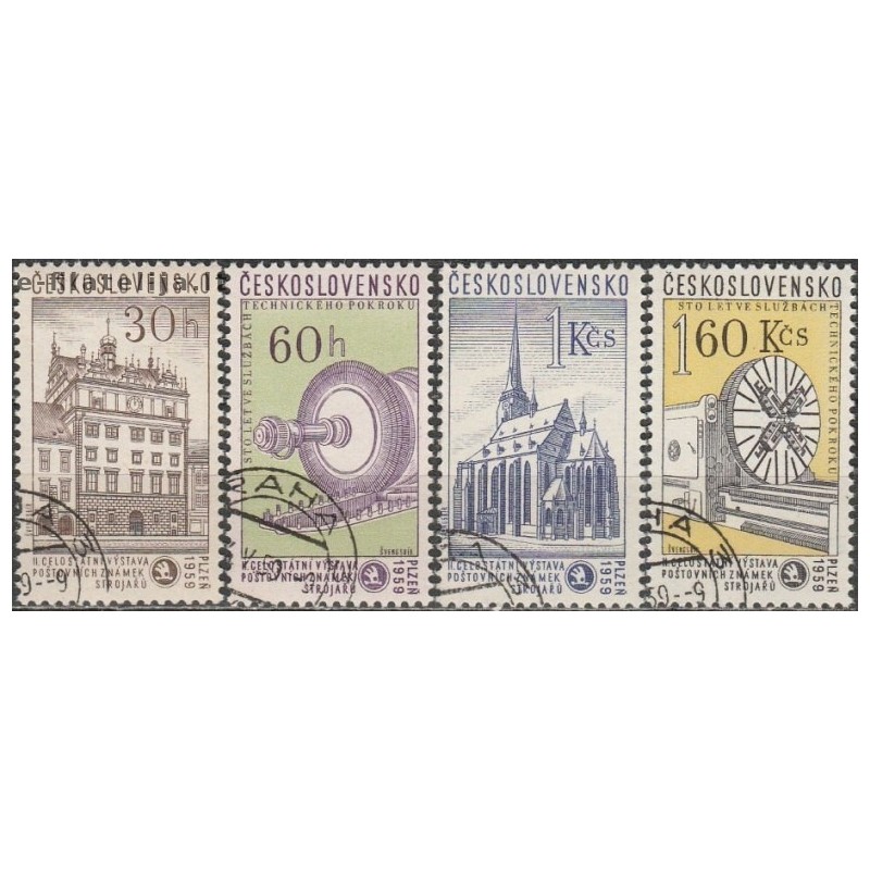 10x Čekoslovakija 1959. Filatelijos paroda Pilzene (išpardavimas)