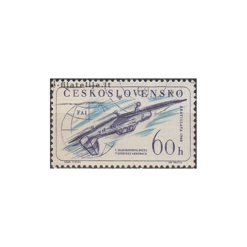 10x Czechoslovakia 1960. World championship in Aerobatic flying (wholesale)