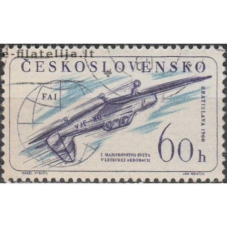 10x Czechoslovakia 1960. World championship in Aerobatic flying (wholesale)