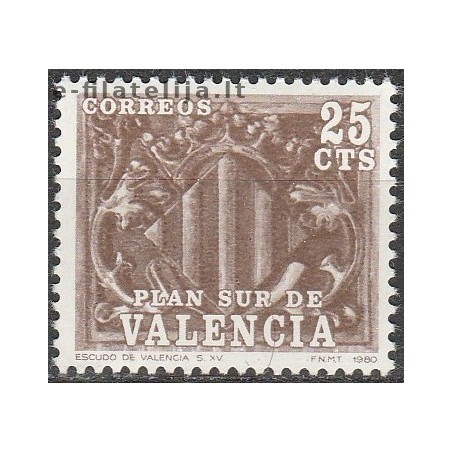 10x Ispanija 1981. Herbai (Valencija) (išpardavimas)