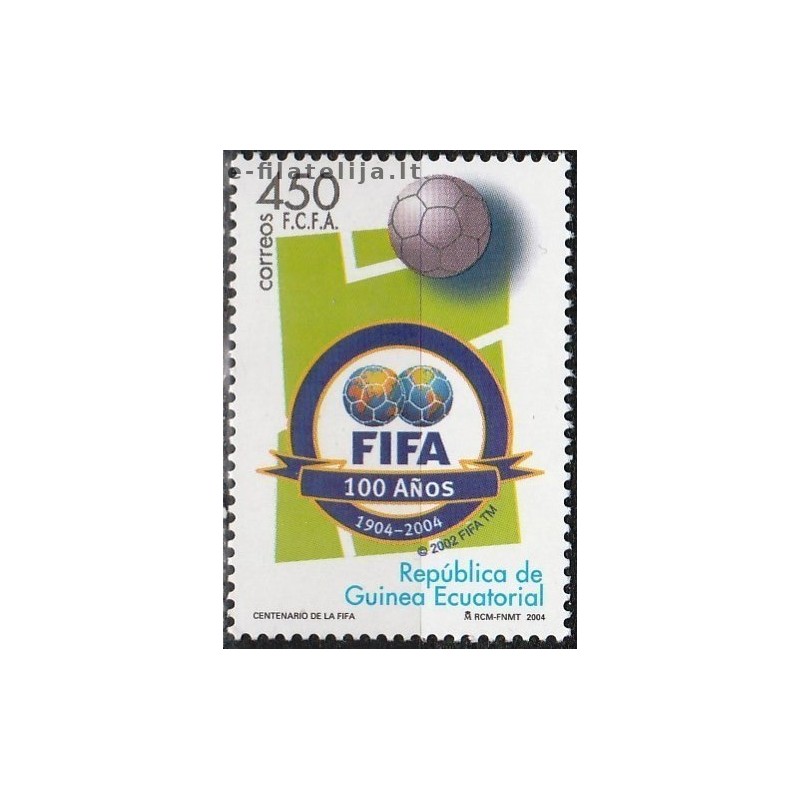 5x Equatorial Guinea 2004. Soccer (Centenary FIFA) (wholesale)