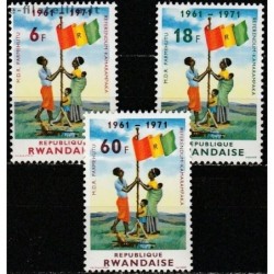 5x Rwanda 1972. National...