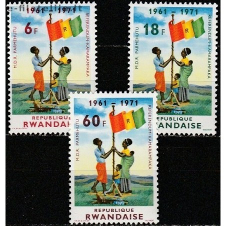 5x Rwanda 1972. National independence (wholesale)