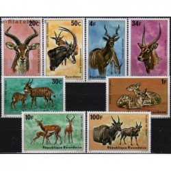 5x Ruanda 1975. Antilopės (išpardavimas)