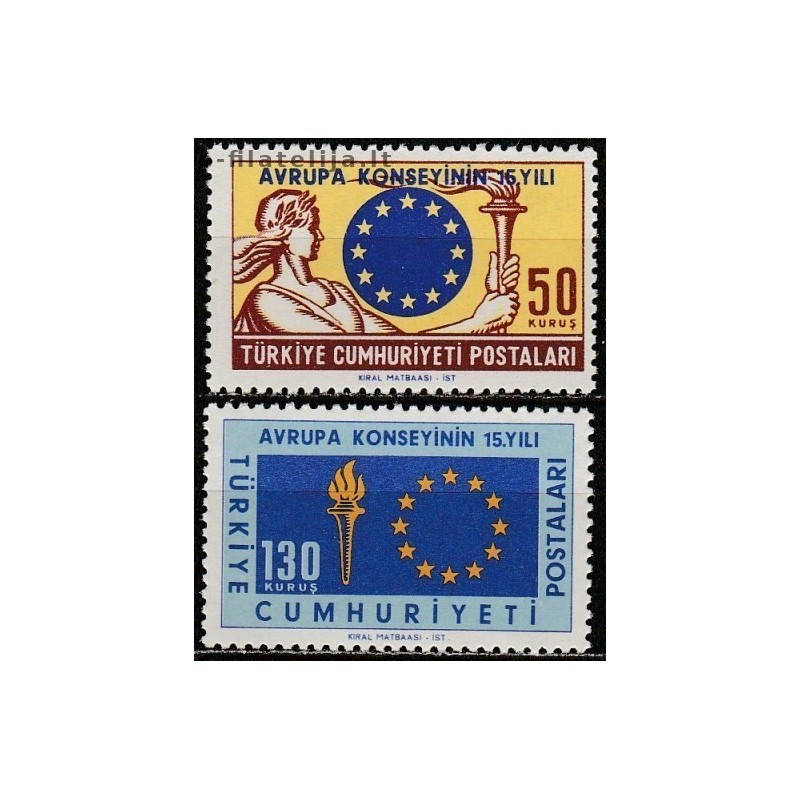 10x Turkija 1964. Europos Taryba (išpardavimas)
