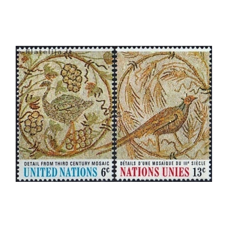 10x Jungtinės Tautos 1969. Mozaika (išpardavimas)