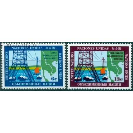10x United Nations 1970. Mekong basin (wholesale)