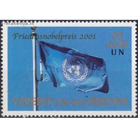 10x Jungtinės Tautos (Viena) 2001. Jungtinėms Tautoms - Nobel Taikos premija (išpardavimas)