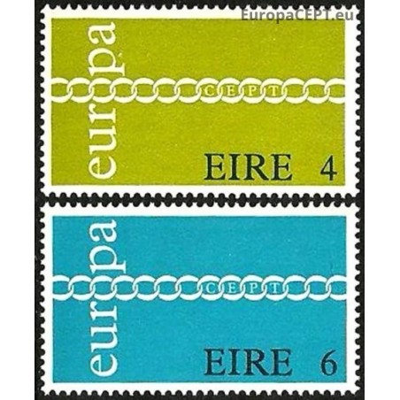 Ireland 1971. CEPT: Stylised Chain of Letters O