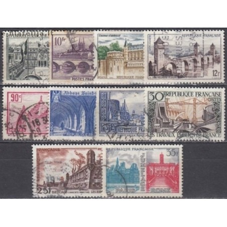 France. Set of Used Stamps VII (Landscapes)