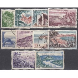 France. Set of Used Stamps X (Landscapes)