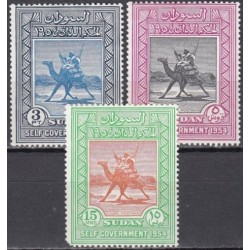 Sudan 1954. Camel postman