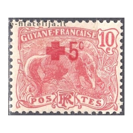 Prancūzijos Gviana 1915. Didžioji skruzdėda (perspaudai Raudonajam Kryžiui)